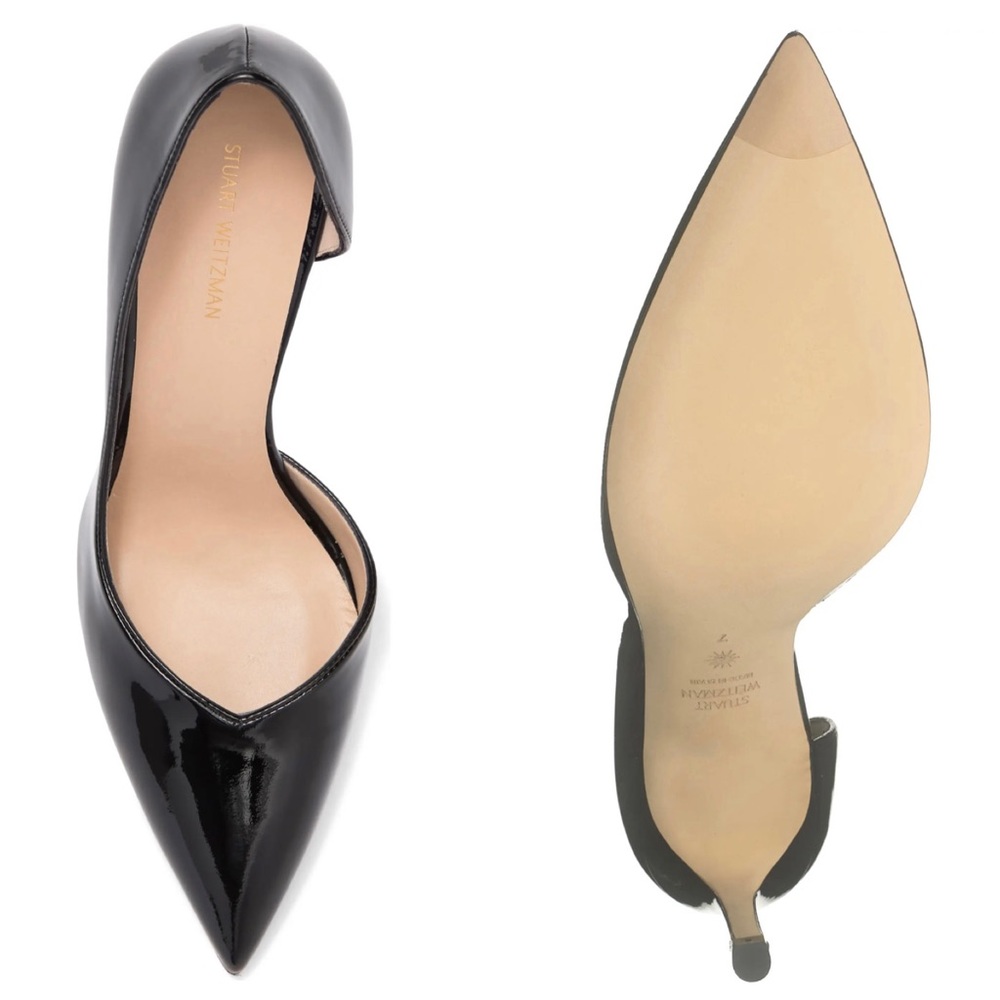 NEW💕STUART WEITZMAN Avenue d'Orsay Pointed Toe Pump Size 9 - Picture 4 of 15